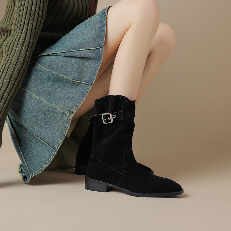 UK1-UK2-EU33-Eu34-Western-Womens-Boots
