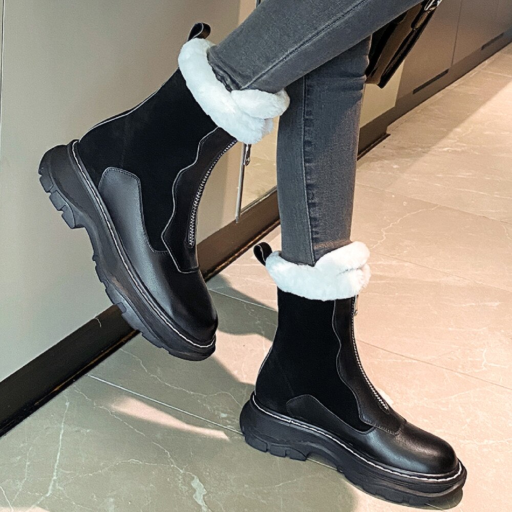 UK2-EU34-CHUNKY-HEEL-BOOTS