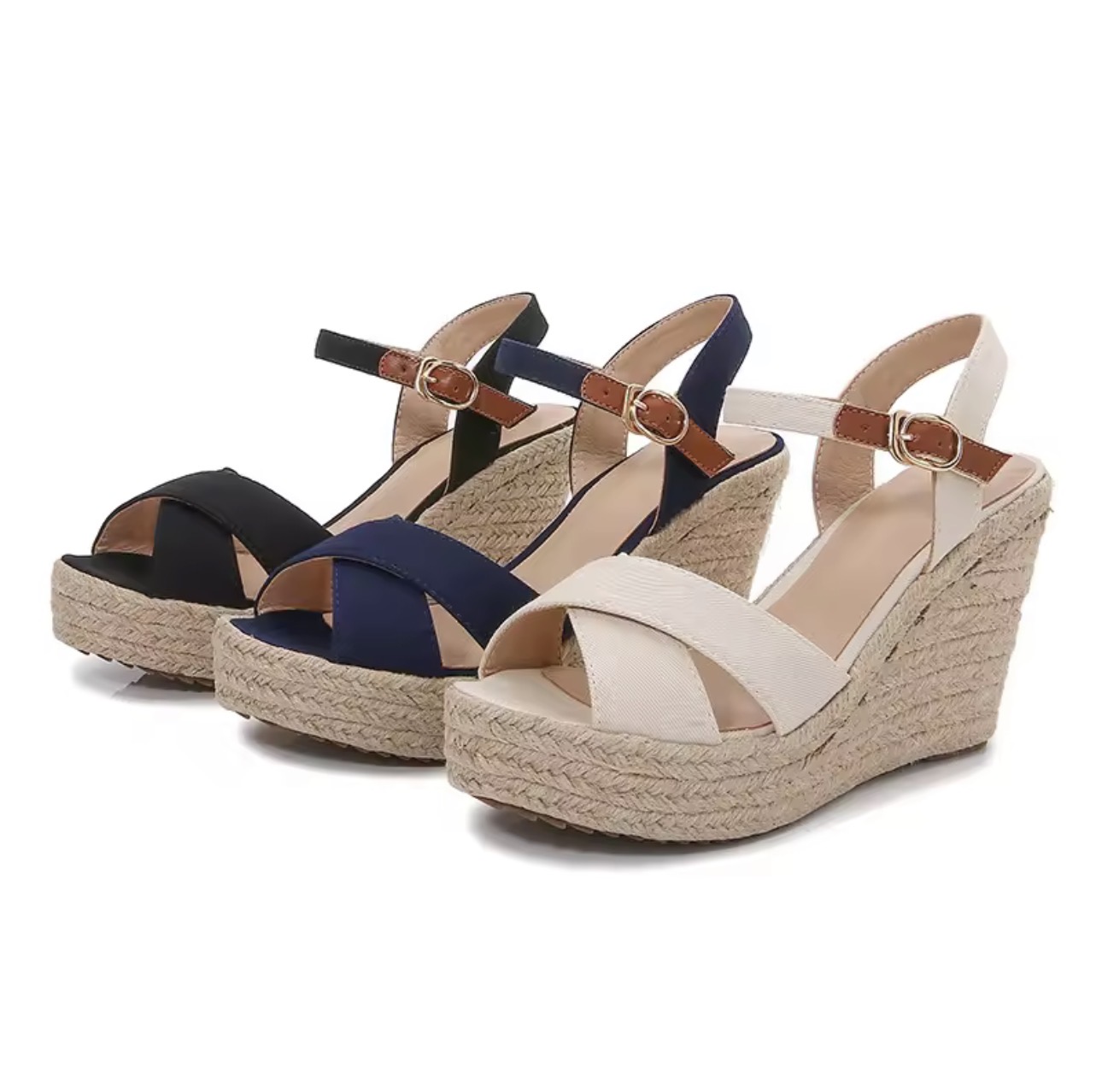 Featured image for “Jenny Petite Espadrille Wedge Sandals – EU Sizes 31–34”